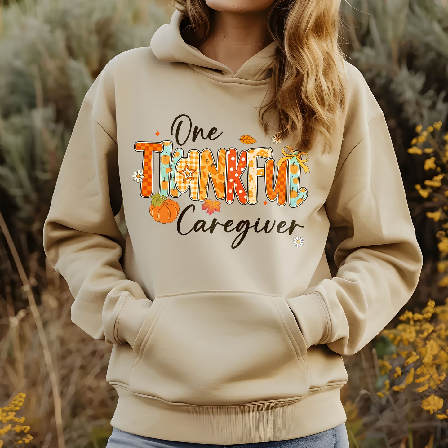 One Thankful Caregiver Unisex Hoodie
