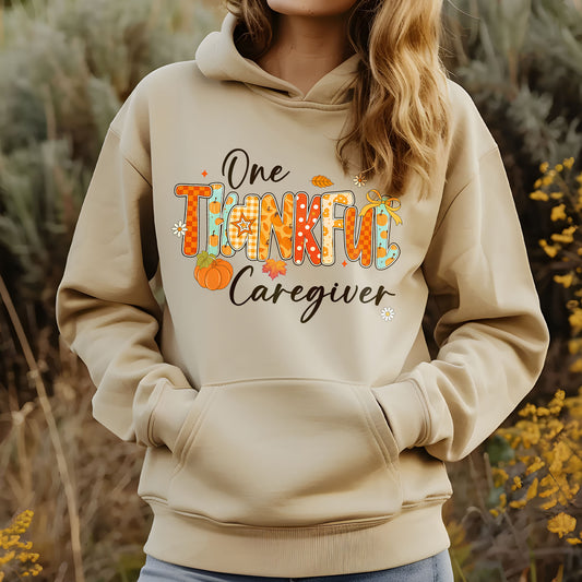 One Thankful Caregiver Unisex Hoodie
