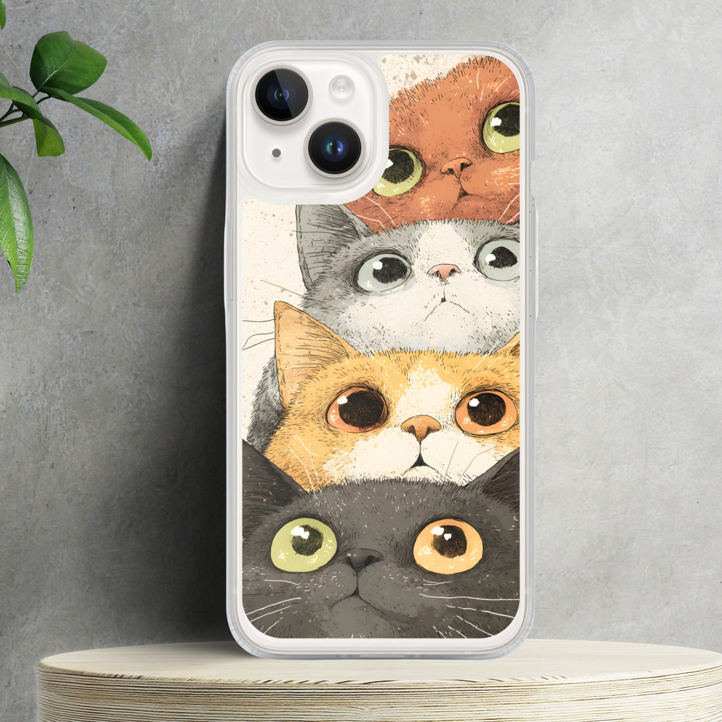 Cat Lovers MagSafe® clear case for iPhone®