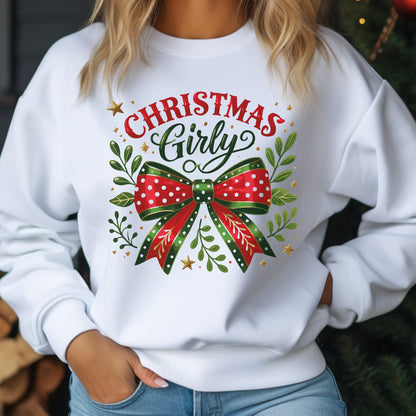 Christmas Girly Coquette Sweatshirt