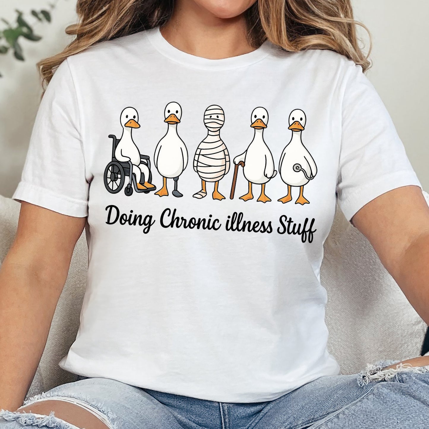 Funny Ducks Chronic Illness T-Shirt