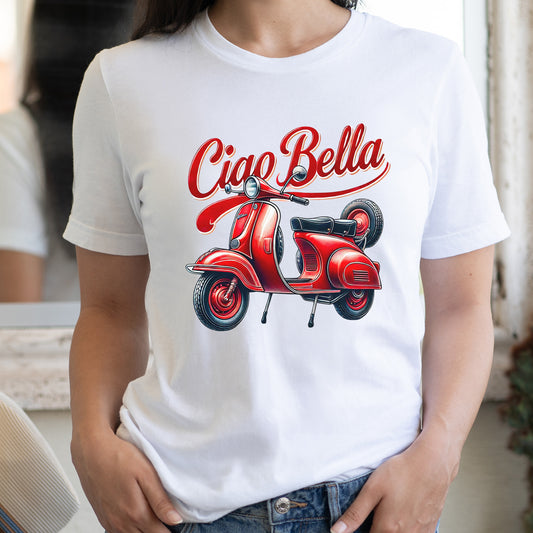 Ciao Bella T-shirt, Italian Style Tee, Italian Shirt, Italian Trip Souvenir, Italian Vacation Gift