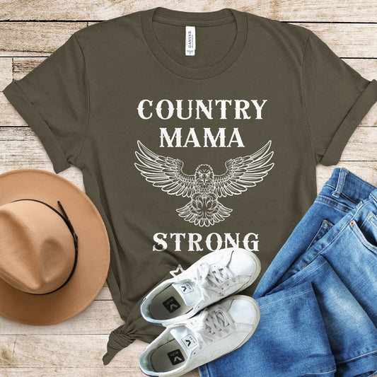 Country Mama Shirt, Country Girl Gift, Country Strong Shirt, Western Mom Shirt, Strong Mom Shirt