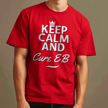 Keep Calm and Cure EB, Epidermolysis Bullosa Awareness T-Shirt