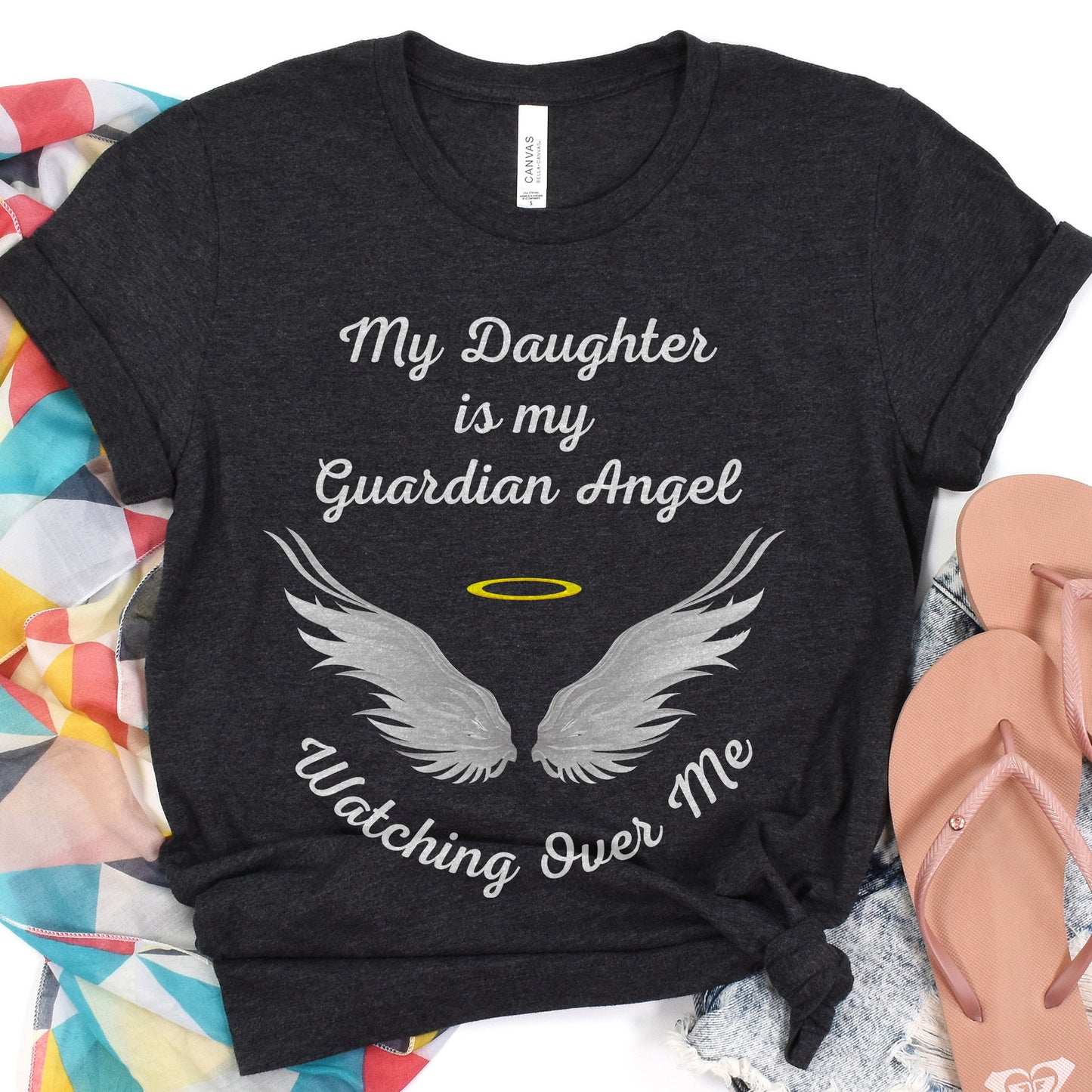 Memorial Gift, Loss Of Daughter Tshirt, Losing a Child Shirt, Guardian Angel