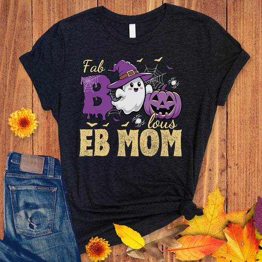 Faboolous EB Mom, Halloween Themed Epidermolysis Bullosa Awareness T-Shirt