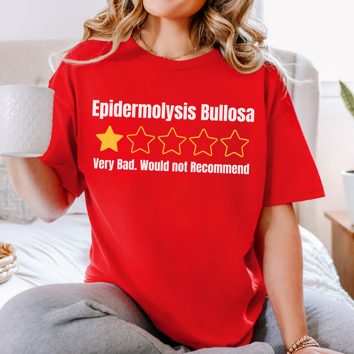 Epidermolysis Bullosa Awareness Humorous One Star Review T-Shirt