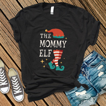 The Mommy Elf Shirt, Christmas Mom tshirt, Mommy Claus, Mom Elf, Mom Christmas T-Shirt