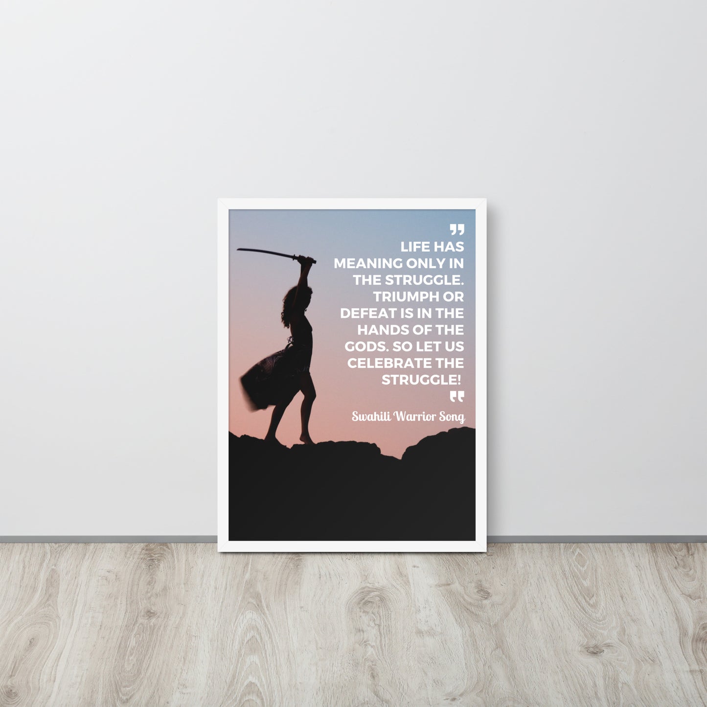 Motivational Quote Poster, Inspirational Poster, Struggle Quote Poster, Celebrate The Struggle FRAMED poster