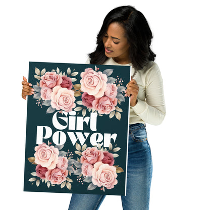 Girl Power Poster, Girl Room Decor, Nursery Wall Art, Feminist Poster, Girl Power Gift UNFRAMED