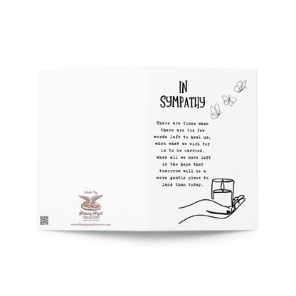 Sympathy Card, Bereavement Card, Grief Poem Card, Sorry For Your Loss, Funeral Card, In Loving Memory, Grief and Loss, Condolence Card