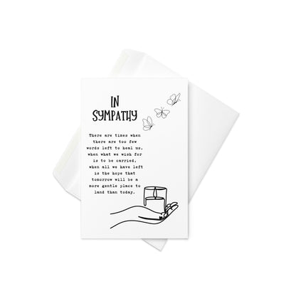 Sympathy Card, Bereavement Card, Grief Poem Card, Sorry For Your Loss, Funeral Card, In Loving Memory, Grief and Loss, Condolence Card