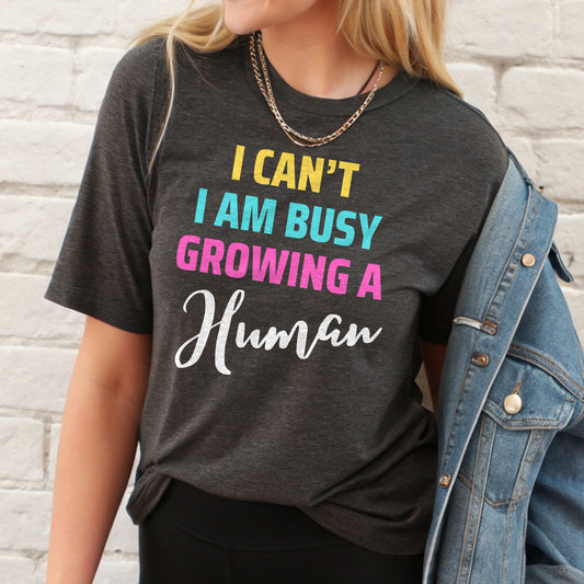 I Can’t I’m Busy Growing a Human Tee