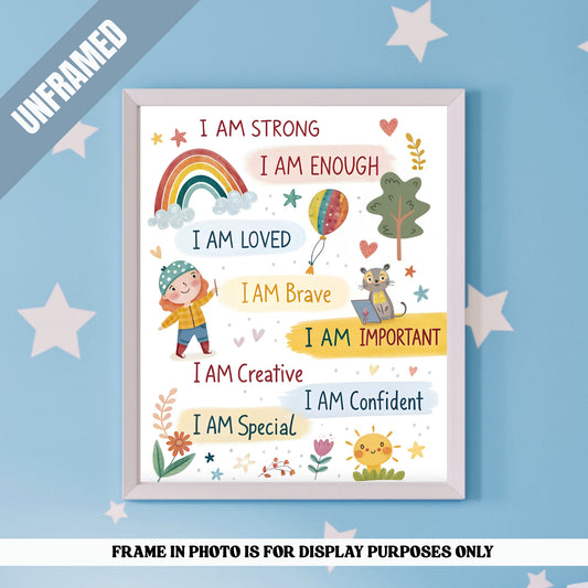 Children Affirmation Poster *UNFRAMED*