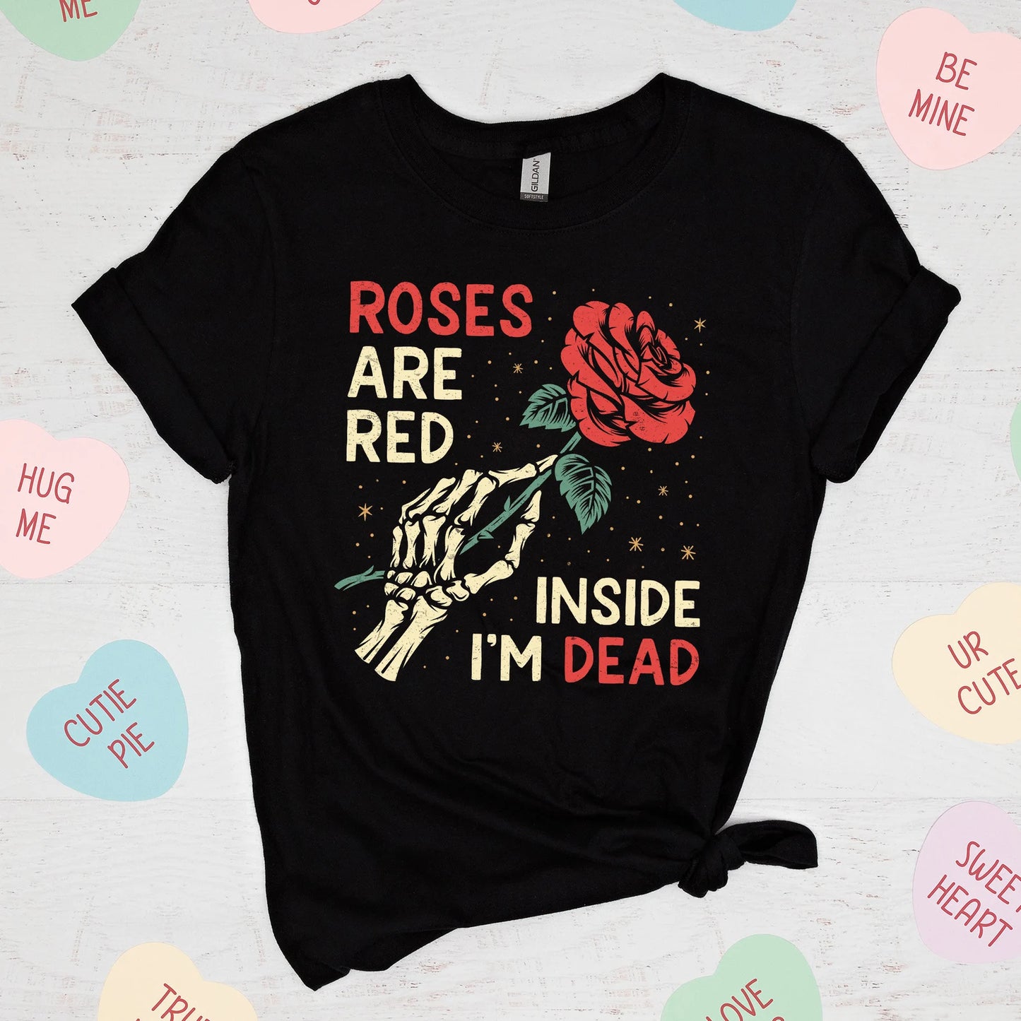 Roses are Red Inside I am Dead T-Shirt