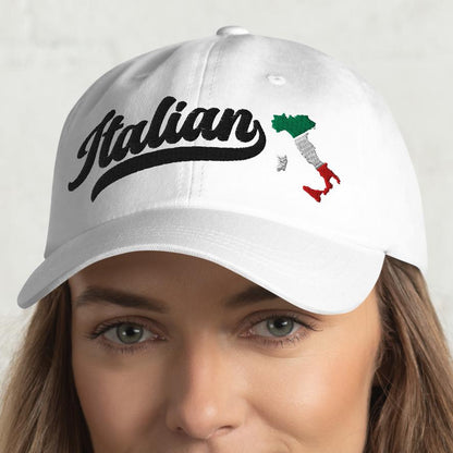 Embroidered Italian Baseball Hat