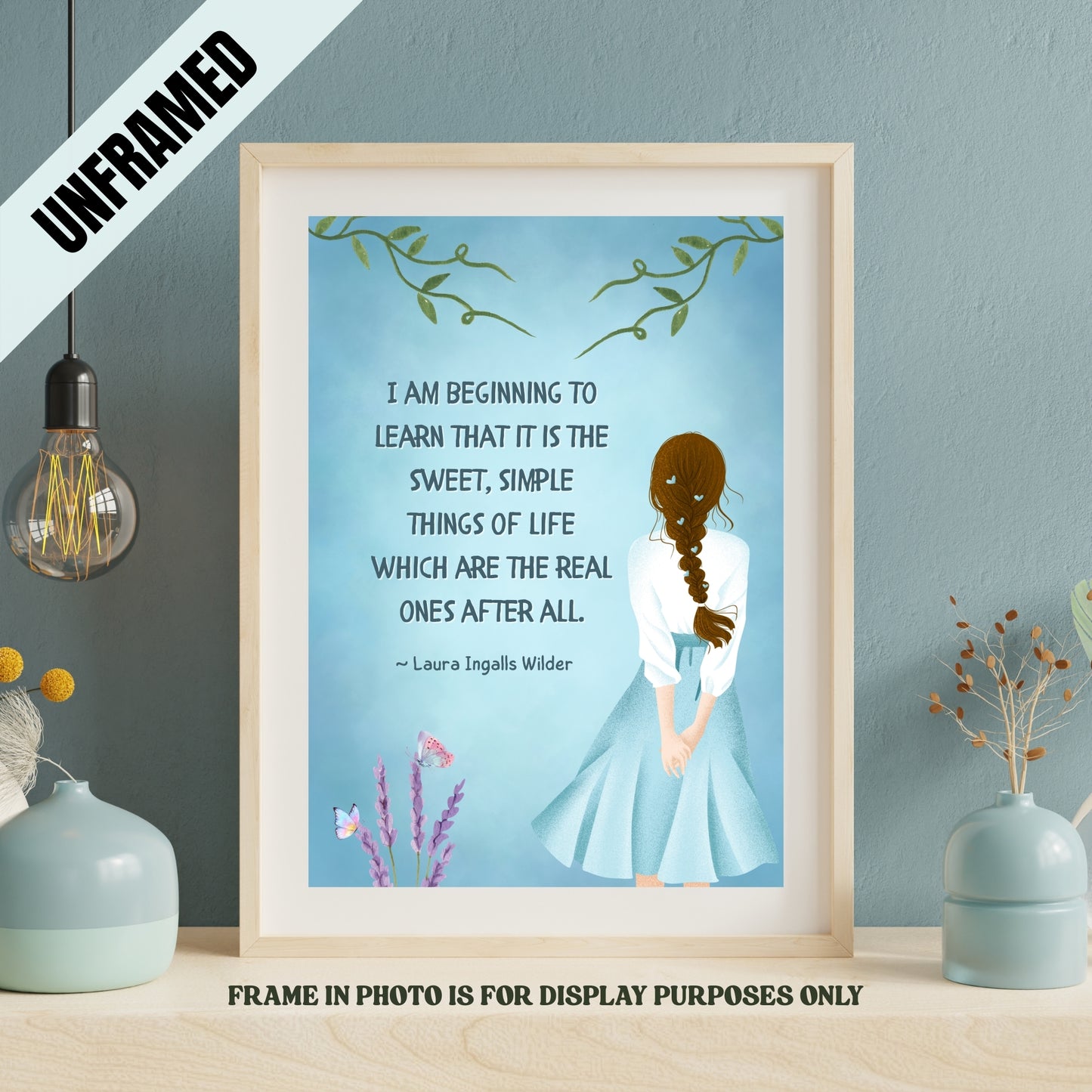 Sweet Simple Things Quote Poster (UNFRAMED)