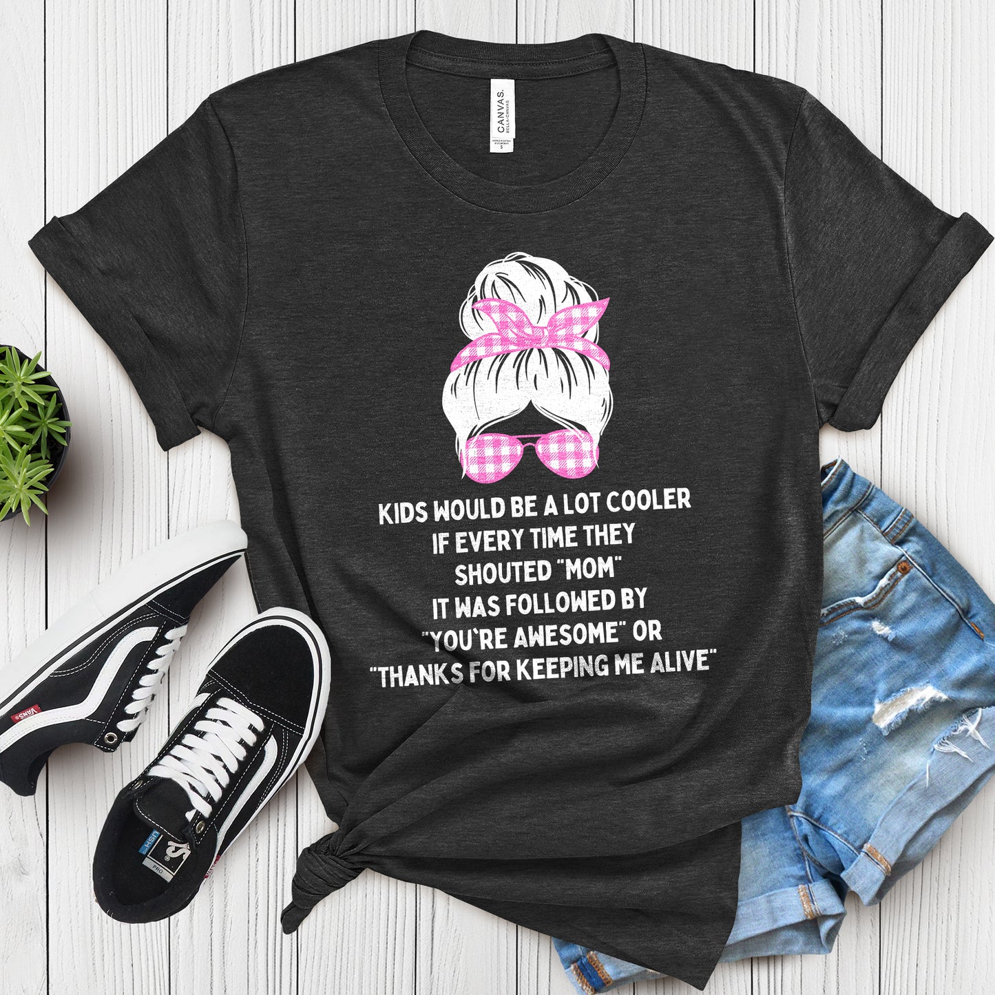 Funny Mom Shirt, Mom Joke Shirt, Gift for Mom Tee, Thanks for Keeping Me Alive Shirt