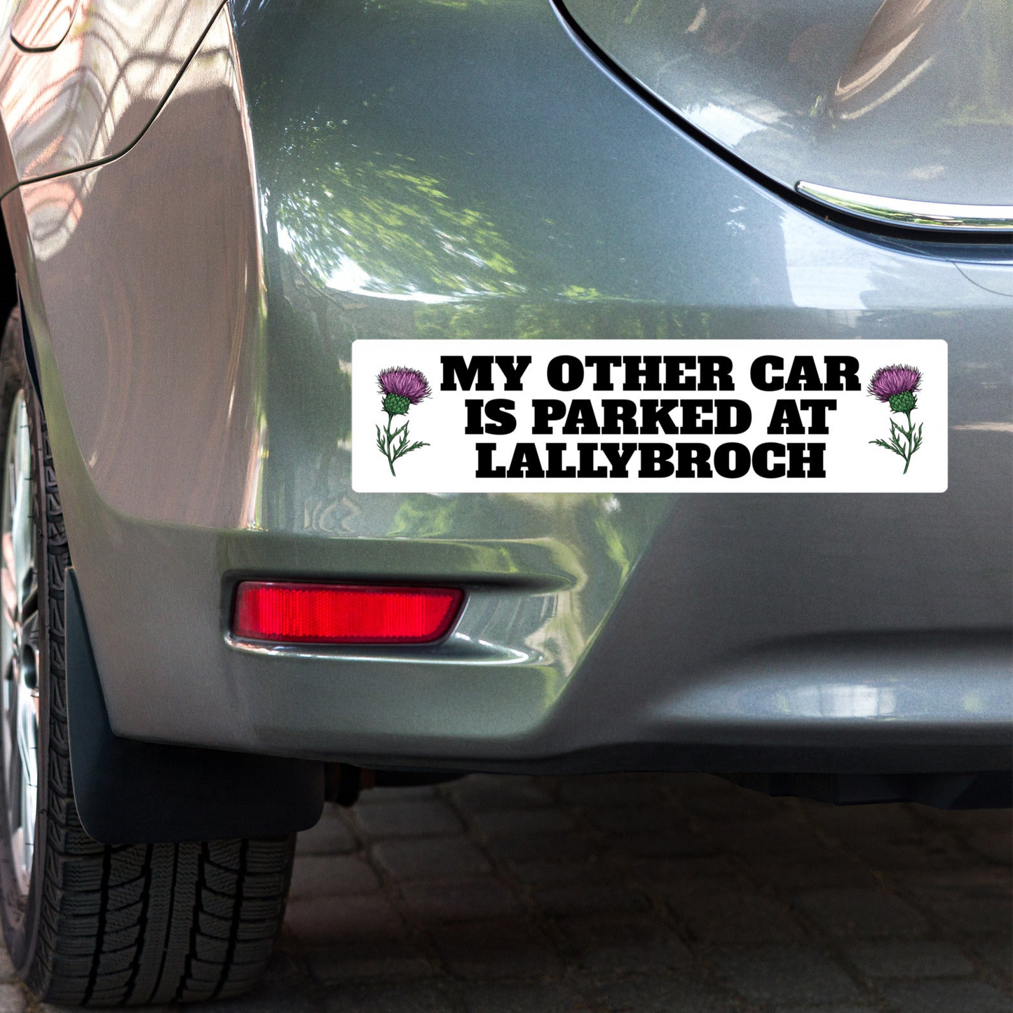 My Other Car is Parked at Lallybroch 15" x 3.75" Bubble-free sticker
