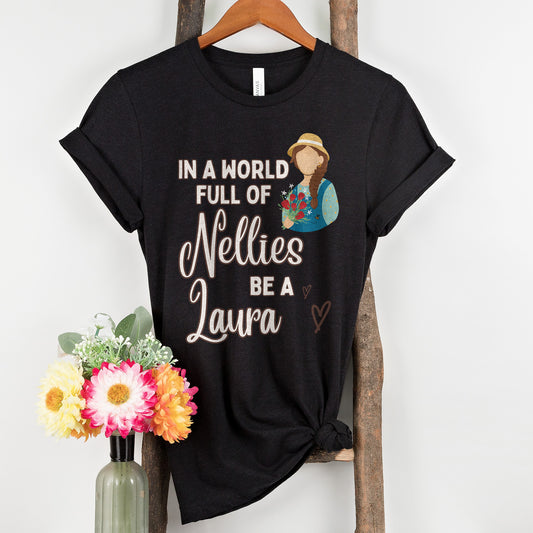 Little House on the Prairie Inspired t-shirt, Laura Ingalls Wilder shirt, Little House Fan Gift, Nellie Oleson, Vintage Tee