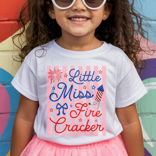 Little Miss Fire Cracker Youth classic tee