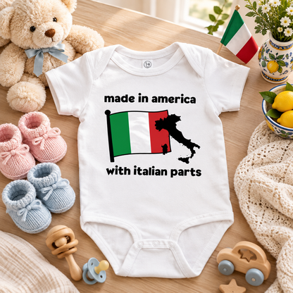 Made In America With Italian Parts Baby Jersey Bodysuit