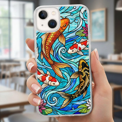 Stained Glass Koi Fish Clear Case for iPhone®