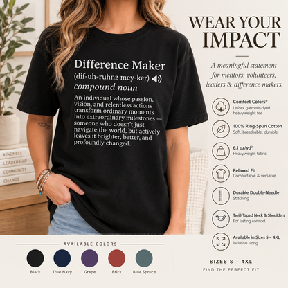 Comfort Colors Difference Maker Definition T-Shirt