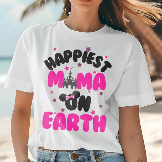 Happiest Place, Mama Disney Shirt, Happiest Mama On Earth Shirt, Magic Kingdom Shirt