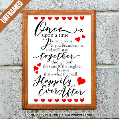 Romantic Love Quote Poster (UNFRAMED)