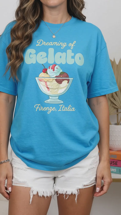 Dreaming Of Gelato, Firenze, Italia Unisex Classic Tee