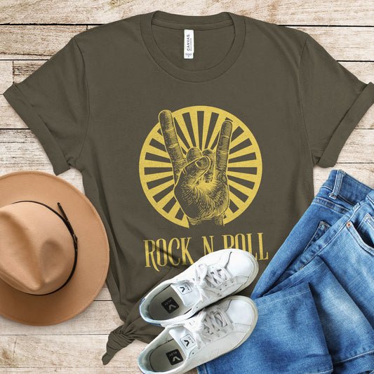 Rock N Roll Shirt | Grunge Clothing | Rock Music Gift | Rock And Roll Shirt | Music Lover Gift