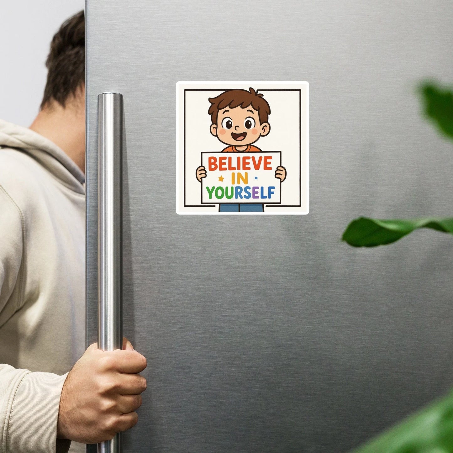 Believe In Yourself Kid Friendly Magnet