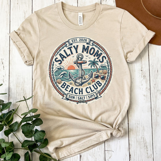 Salty Moms Beach Club 2026 Shirt