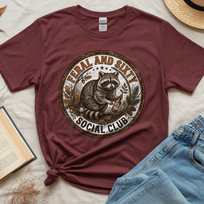Feral and Sixty Raccoon Social Club T-Shirt