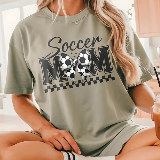 Comfort Colors Soccer Mom Coquette T-shirt