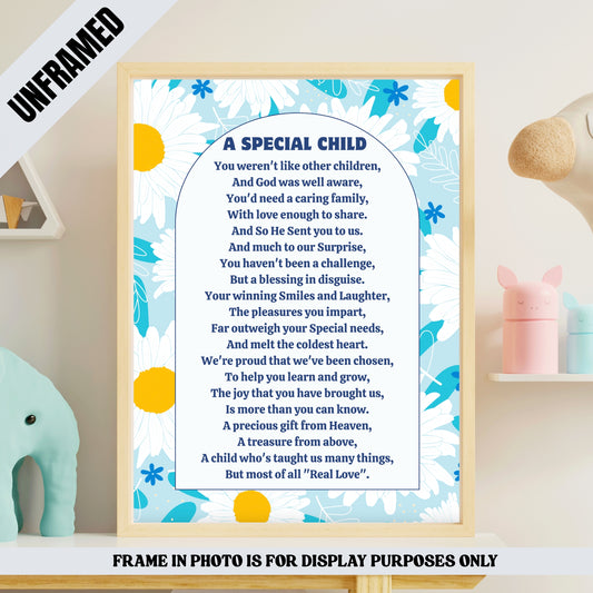 A Special Child Poem Poster