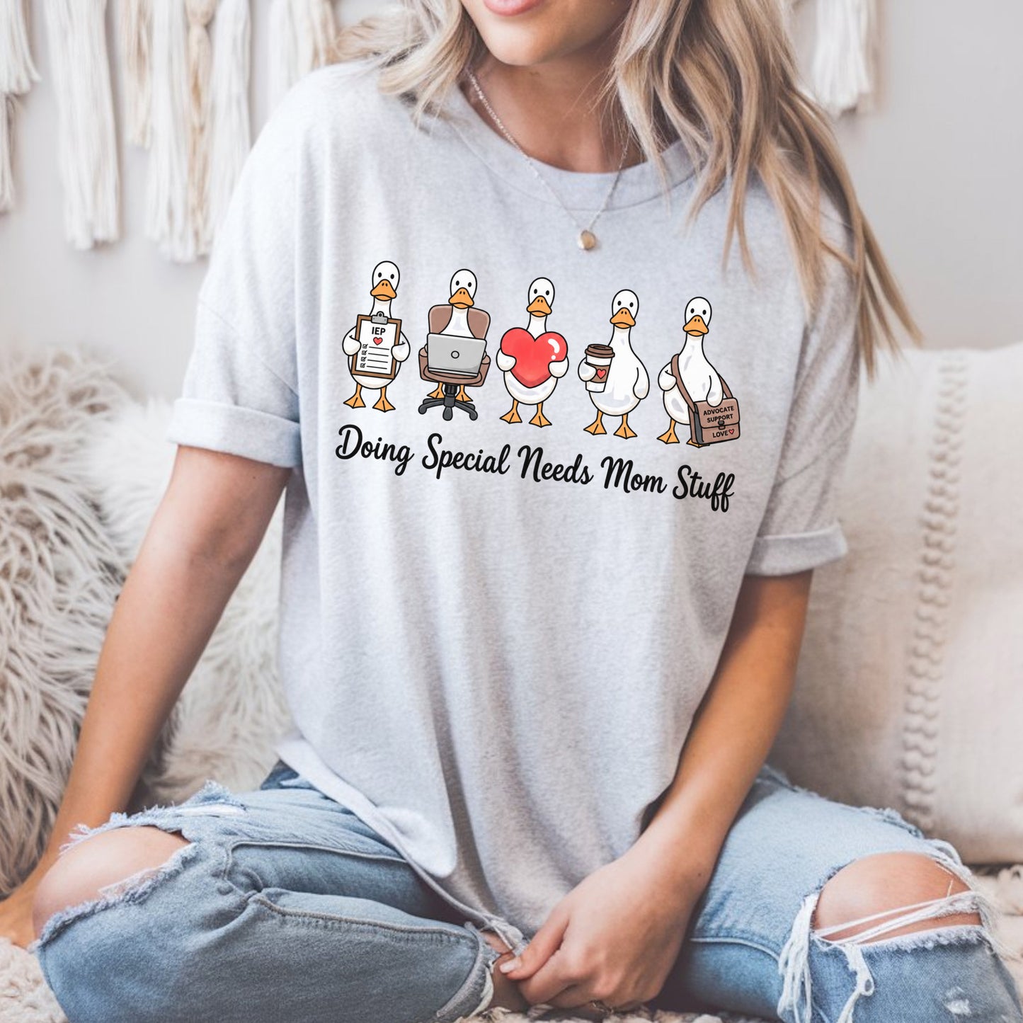 Doing Special Needs Mom Stuff Funny Ducks T-Shirt