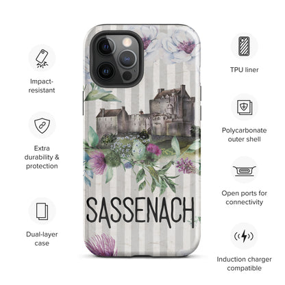 Sassenach Tough Case for iPhone®, Outlander Gift, Sassenach Gift, Scotland iPhone Case, iPhone 11, 12, 13, 14 & 15 Case