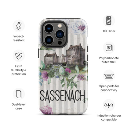 Sassenach Tough Case for iPhone®, Outlander Gift, Sassenach Gift, Scotland iPhone Case, iPhone 11, 12, 13, 14 & 15 Case