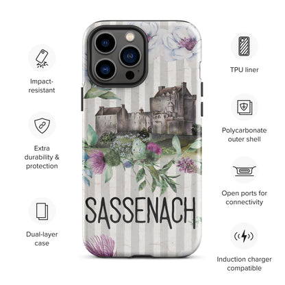 Sassenach Tough Case for iPhone®, Outlander Gift, Sassenach Gift, Scotland iPhone Case, iPhone 11, 12, 13, 14 & 15 Case