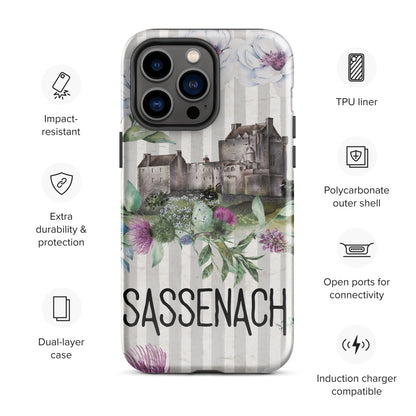 Sassenach Tough Case for iPhone®, Outlander Gift, Sassenach Gift, Scotland iPhone Case, iPhone 11, 12, 13, 14 & 15 Case