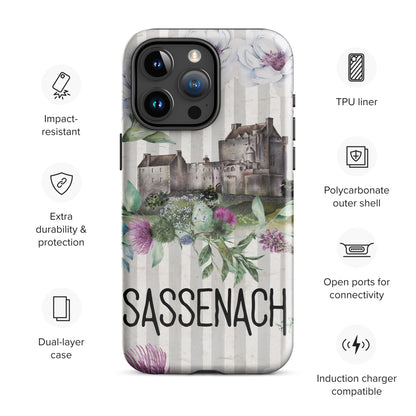 Sassenach Tough Case for iPhone®, Outlander Gift, Sassenach Gift, Scotland iPhone Case, iPhone 11, 12, 13, 14 & 15 Case