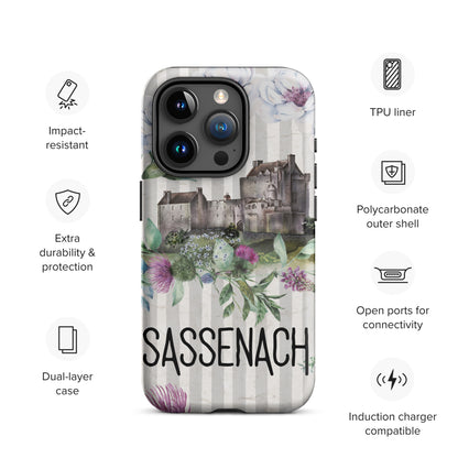 Sassenach Tough Case for iPhone®, Outlander Gift, Sassenach Gift, Scotland iPhone Case, iPhone 11, 12, 13, 14 & 15 Case