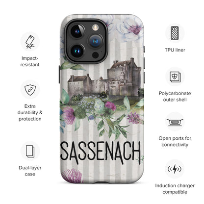 Sassenach Tough Case for iPhone®, Outlander Gift, Sassenach Gift, Scotland iPhone Case, iPhone 11, 12, 13, 14 & 15 Case