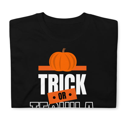 Trick Or Treat Shirt, Funny Halloween Tee, Halloween Party Tee, Trick or Tequila t-Shirt, Halloween Tequila Tee