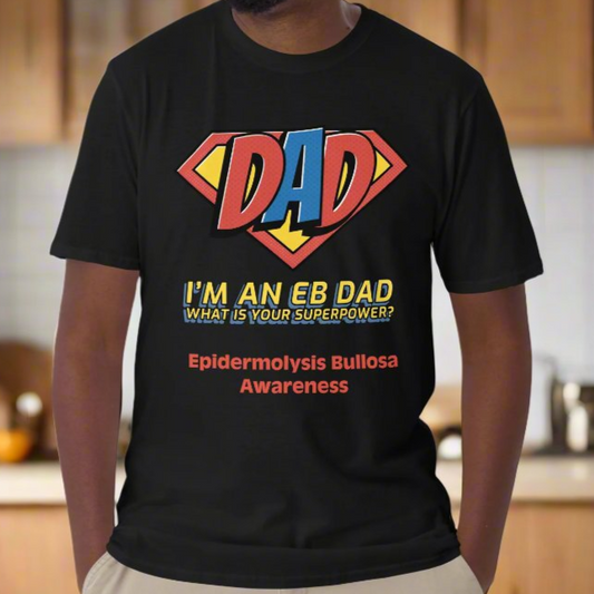 I'm an EB Dad, What is Your Superpower? | Epidermolysis Bullosa Awareness Short-Sleeve Unisex T-Shirt