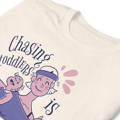 Chasing Toddlers is My Cardio Shirt, Funny Mom Shirt, Toddler Mom Gift, Toddler Mama T-Shirt, Cool Mom Present, Sarcastic Mom Tee