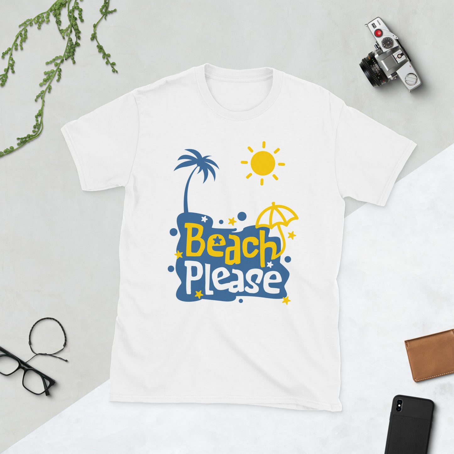 Beach Please Unisex T-Shirt, Funny Beach Shirt, Vacation Tee, Summer Vacation Gift