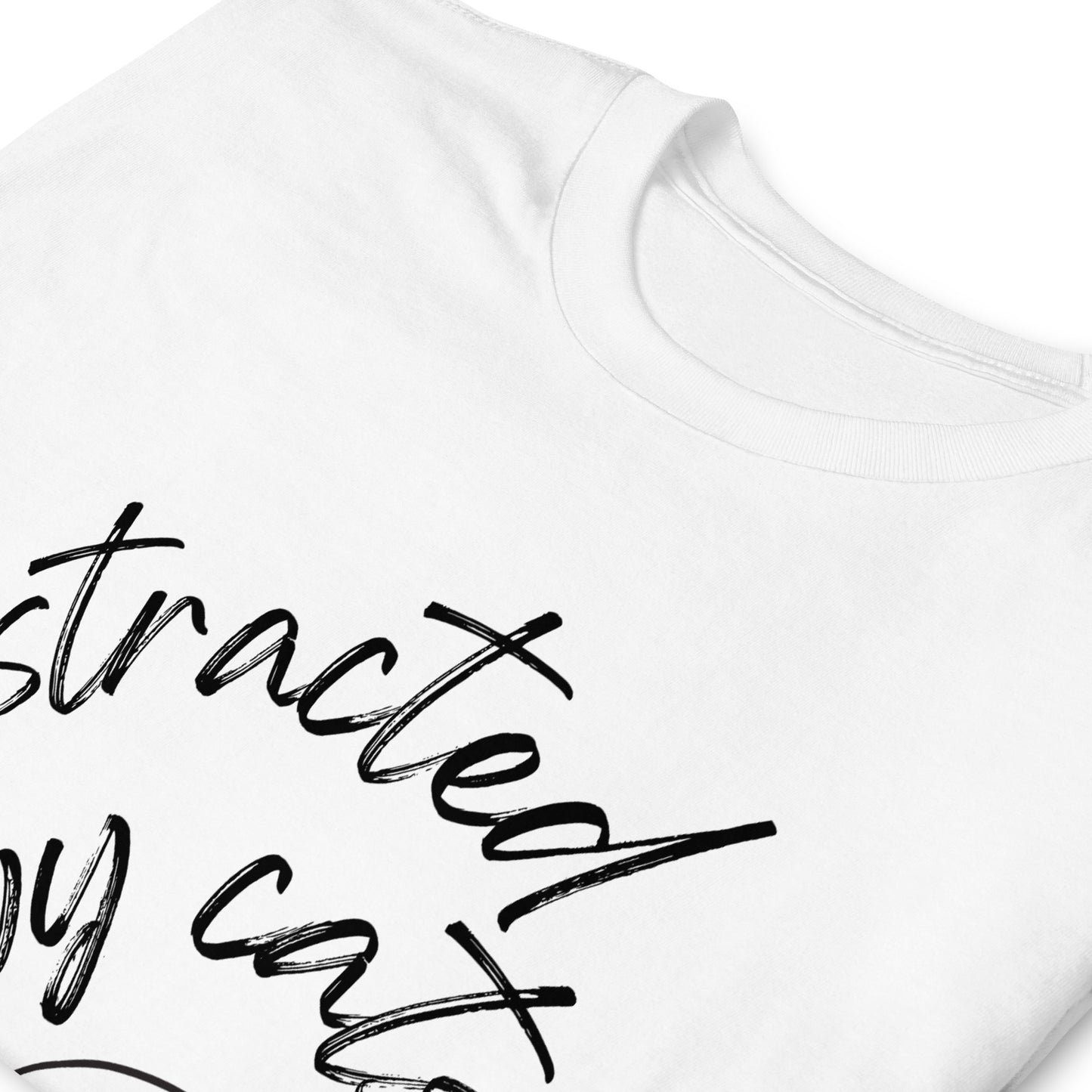 Easily Distracted by Cats T-Shirt, Cat Lover Gift, Cute Cat Shirt, Cat Mama Shirt, Cat Dad Shirt, Cat Lover Shirt